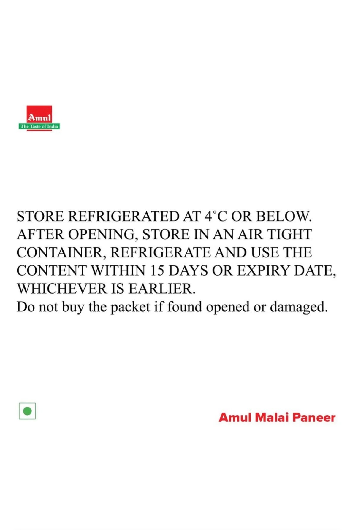 Amul Packed Paneer