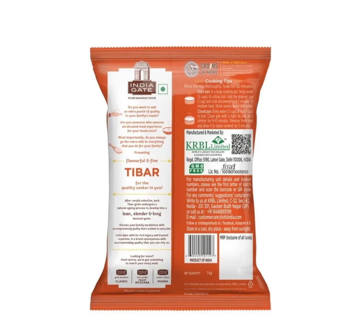 India Gate Tibar 1kg