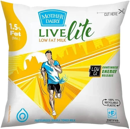Mother Dairy Double Tond milk 500ml